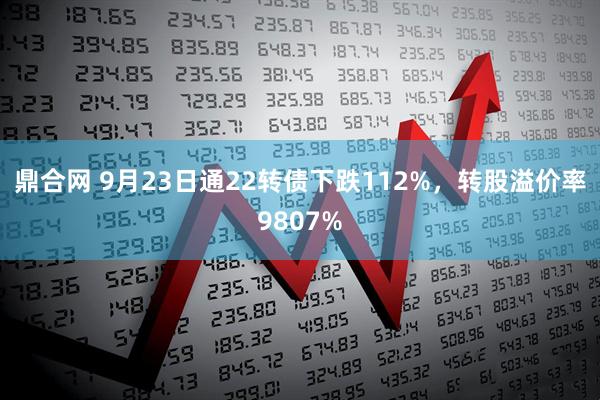 鼎合网 9月23日通22转债下跌112%，转股溢价率9807%